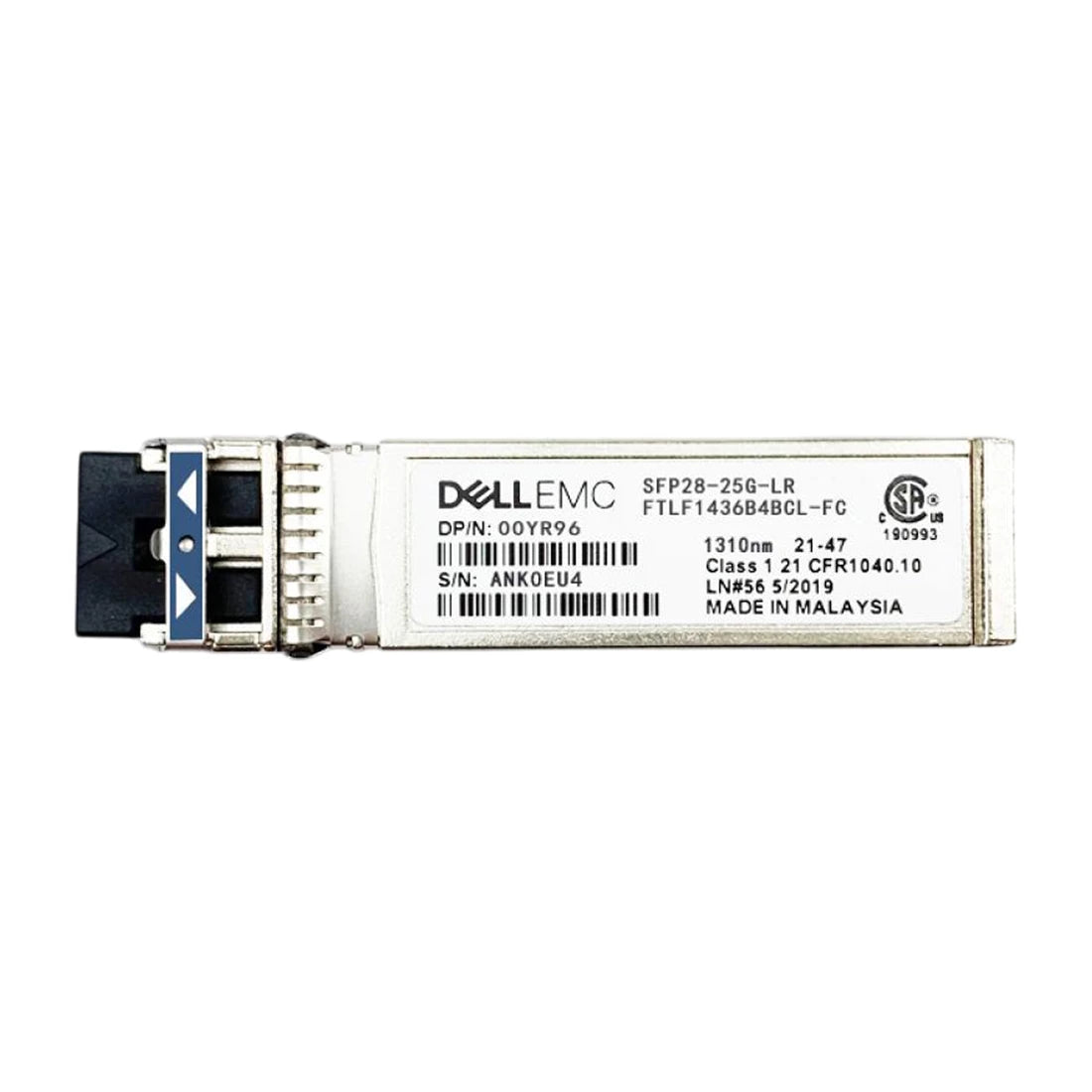 Dell 00YR96 / 0YR96 25GB/s 25GBase-LR Single Mode Fiber 1310nm Duplex LC SFP28 Transceiver